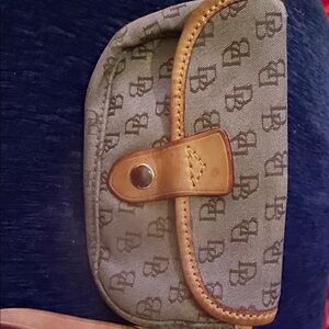 Dooney & Bourke Gray and Tan Mini Bag